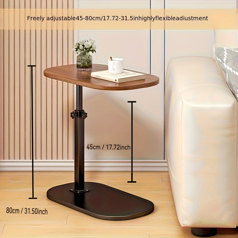Adjustable Rolling Laptop Desk Mobile Side Table Folding Computer Workstation Home Office Sofa Bedside Coffee Table Mother's Day Gift