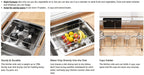 Stainless Steel Over-the-Sink Dish Drying Rack & Colander Strainer Basket with Expandable Grip – Heavy-Duty Sink-Mounted Dish Drainer for Vegetable Washing & Space-Saving Kitchen Organization