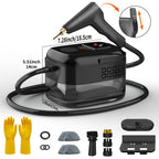 Handheld High Pressure Steam Cleaner High Temperature Portable Steam Mop LCD Display Gear Control 40oz Tank for Kitchen Carpet Sofa Upholstery