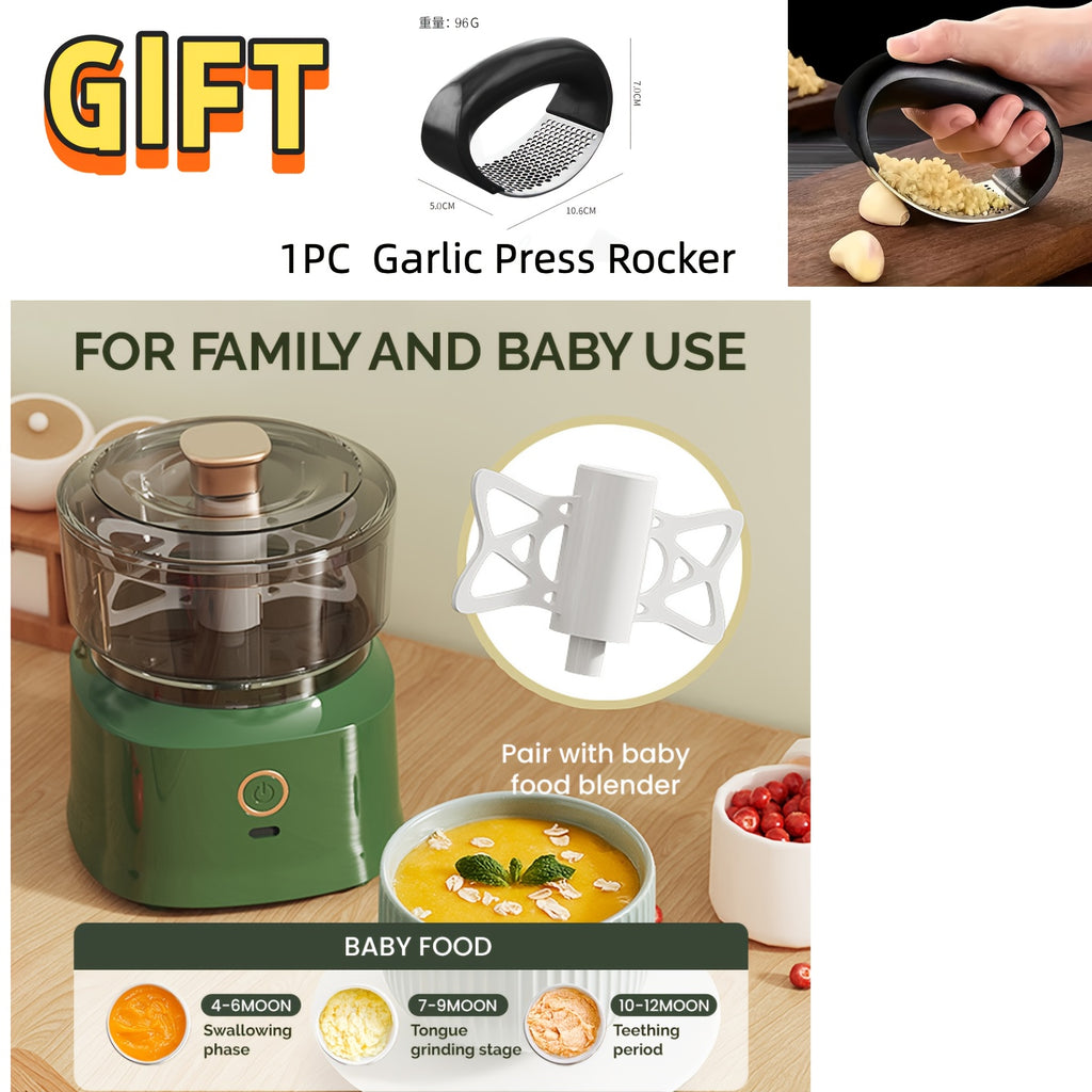 Mini Electric Food Chopper USB Rechargeable, Meat Grinder Vegetable & Garlic Mincer, Compact Cordless Kitchen Food Processor with Copper Motor