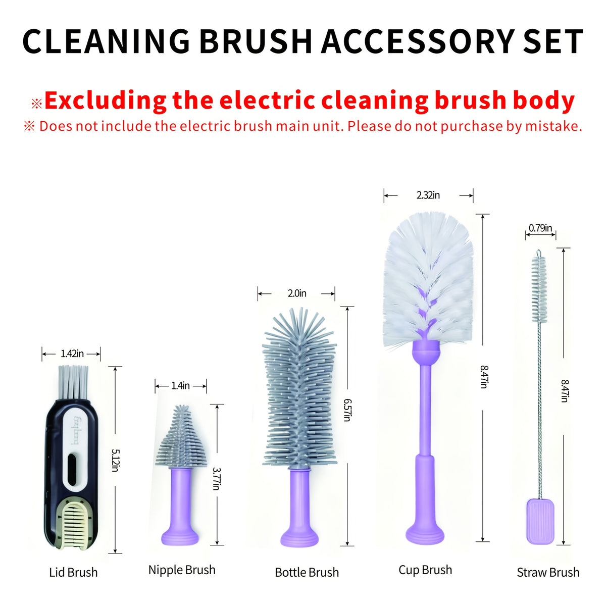 Electric Cup Scrubber 2-Speed IPX6 Waterproof – Type-C Rechargeable Bottle Brush Cleaner for 40oz Mugs, Tumblers & Water Bottles, Long Straw Brush & Wall Mount Storage, Kitchen Cleaning Tool
