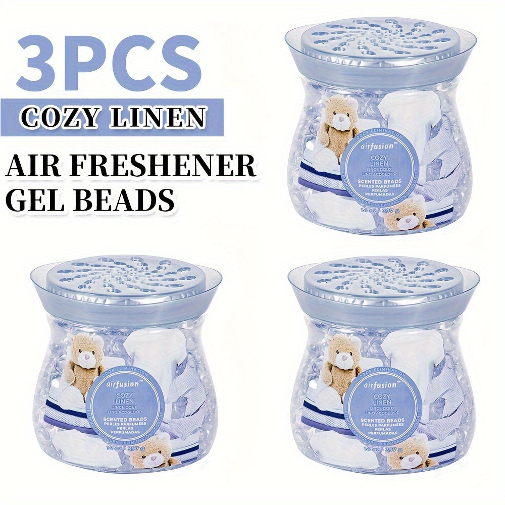 Air Freshener Scented Beads 3-Pack 14oz Each Long-Lasting Fragrance Odor Eliminator for Home Room Closet Bathroom Car Office Fabric Aromatherapy Multiple Scents