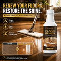 Floor Polishing Cleaner 5oz, Quick Brightening Deep Clean & Stain Removal for Wood, Tile & Marble Floors, Best Alternative to Floor Waxing for a Lasting Shine Without the Effort