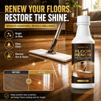 Floor Polishing Cleaner 5oz, Quick Brightening Deep Clean & Stain Removal for Wood, Tile & Marble Floors, Best Alternative to Floor Waxing for a Lasting Shine Without the Effort