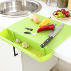 2-in-1 Non-Slip Cutting Board with Detachable Food Container – Dishwasher Safe Kitchen Essential for Vegetables & Fruits