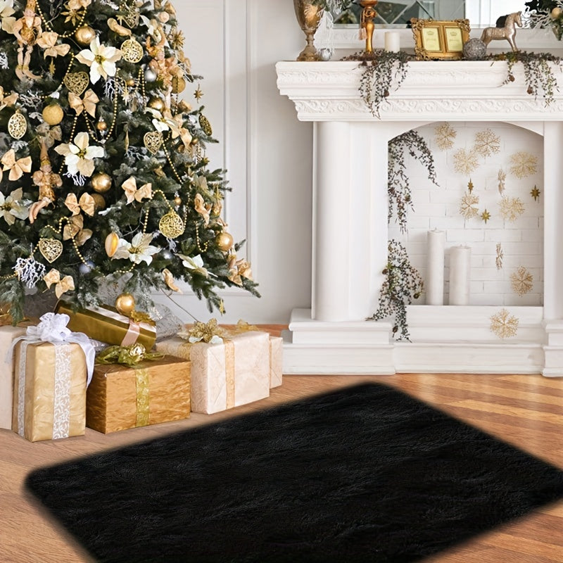 Tie-Dye Plush Mat Soft Absorbent Non-Slip Machine Washable Floor Mat for Living Room Bedroom Bathroom Dark Gray Black Light Gray Pink