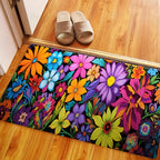 Vibrant Floral Kitchen Mat – Soft, Non-Slip & Machine Washable | 3 Sizes