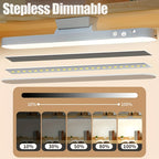 USB Rechargeable LED Desk Lamp Dimmable 3 Color Modes Hanging or Table Lamp with Remote for Reading Cabinet Closet Wardrobe Night Light