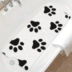 Non-Slip Bathtub Mat with Suction Cups & Drain Holes – PVC Shower Mat 40x16, Cushioned, Machine Washable, Fun Ocean Designs for Kids & Adults