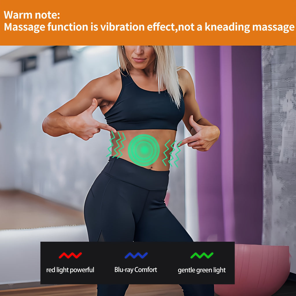 Vibrating Heated Hip Massager Pad – USB Electric Heat Therapy with 3 Temperature Settings & Timer for Hips, Thighs & Buttock Relief, Size S/M, Black