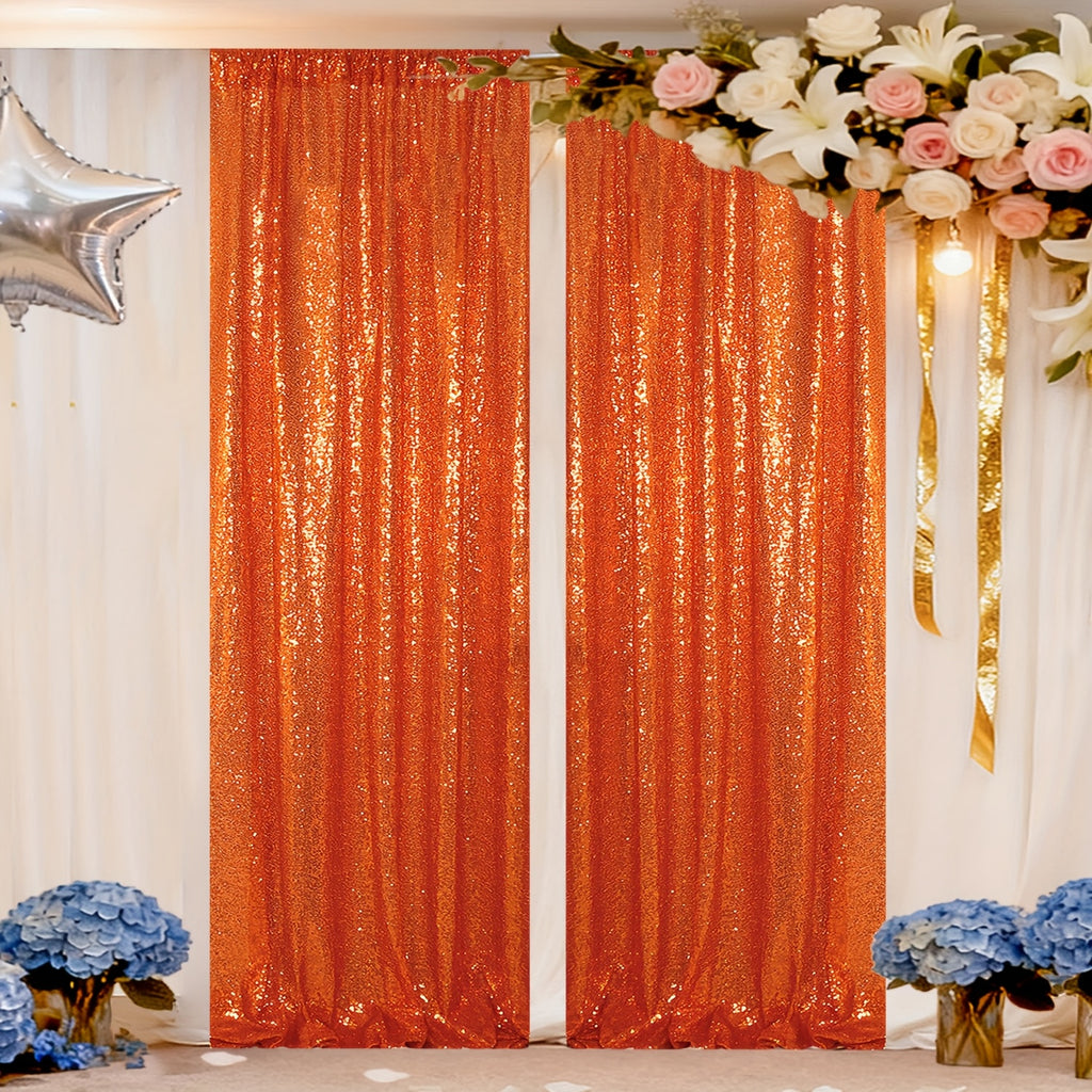Sequin Curtain Backdrop Panels 24x84 Inches Set of 2 – Glitter Shimmer Party Backdrop for Weddings Birthdays Baby Showers Proms & Photo Booths, 31 Colors