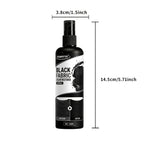 Black Fabric Color Correction Spray 3.38oz – Permanent Fade Repair Dye for Clothes, Jeans, Leather & Apparel