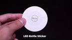 LED Light-Up Cup Coasters 40pcs Colorful Luminous Bottle Stickers Glow Drink Coasters for Parties Weddings Bars Clubs KTV Home Entertainment