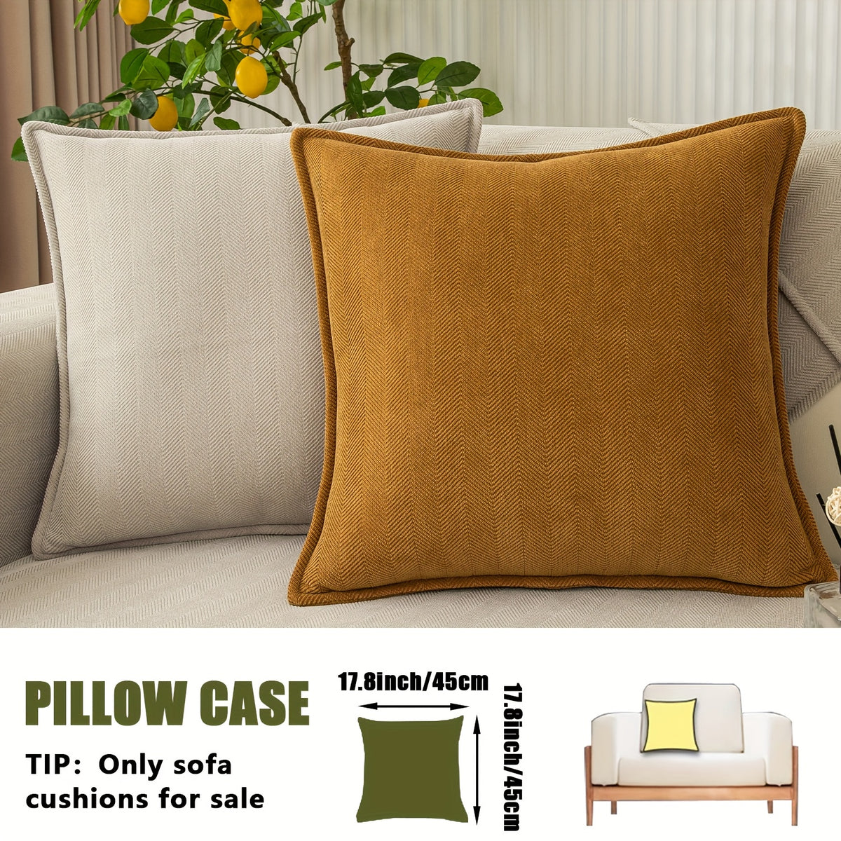 Chenille Ribbed Sofa Cover – Pet-Friendly Non-Slip Stretch Slipcover, Machine Washable Sofa Protector for 2, 3 & 4-Seater and Sectional Sofas, Modern Living Room Couch Cover