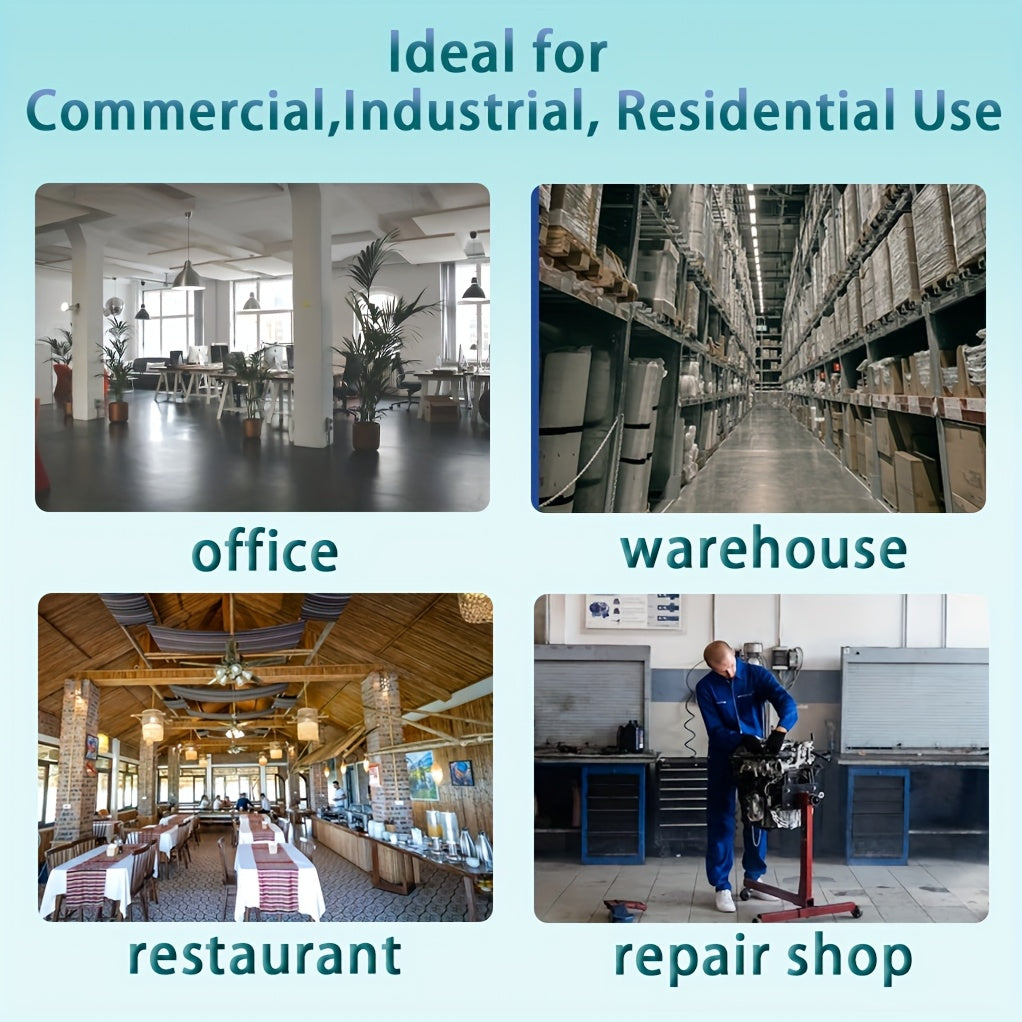 Industrial Wall-Mount Oscillating Fan – 7000 CFM High Velocity, 3-Speed, 120° Auto-Swing, Ultra-Quiet <55dB, for Home, Garage & Warehouse | 20” / 24” / 30”