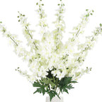 Artificial Delphinium Flowers 6pcs 33.5 Inch Long Stem Faux Snapdragon for Vase, Wedding, Home & Party Decor