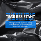 30 Gallon Trash Bags 200 Count Large Black Garbage Bags Bulk 4 Rolls Leak-Proof Ultra Strong for Kitchen Garden Industrial Commercial Home 113.5L