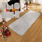 Plush Bath Rugs Set 1-6 Pieces, Multi-Color Microfiber Non-Slip Bathroom Mats – Soft Water Absorbent Thick Machine Washable Toilet Mats for Bathroom, Tub & Shower