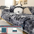 Plush Gradient Velvet Sofa Cover 450-500gsm Super Soft Warm Winter Pet Friendly Non-Slip Machine Washable Modern Style 1 2 3 4 Seater Living Room Couch Protector