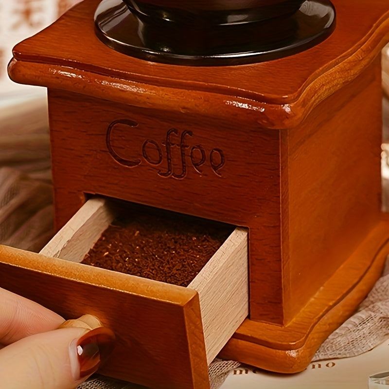 Portable Hand Grinder Coffee Set for Travel Office Outdoor | Manual Coffee Grinder Gift Set with Stainless Steel Burr