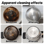 Heavy Duty Pot Grease Remover Spray with Microfiber Towel, Kitchen Degreaser for Cast Iron Pans Non-Stick Cookware Stove Top Oven, Quick-Acting Oil Cleaner with Nonslip Handle for Deep Kitchen Cleaning