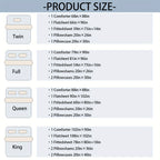 Luxury Pleated Comforter Set 5/7 Pcs – Soft Plush Fiber Fill, Quilted Comforter, Fitted Sheet, Flat Sheet, Pillowcases & Shams, Twin Full Queen King Year-Round Bedding