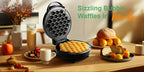 Bubble Waffle Maker 7-Inch 1000W | Hong Kong Egg Waffle Electric Grill with Nonstick Coating | Ready in 5 Mins for Breakfast, Desserts & Ice Cream Cones | Christmas Gift Idea
