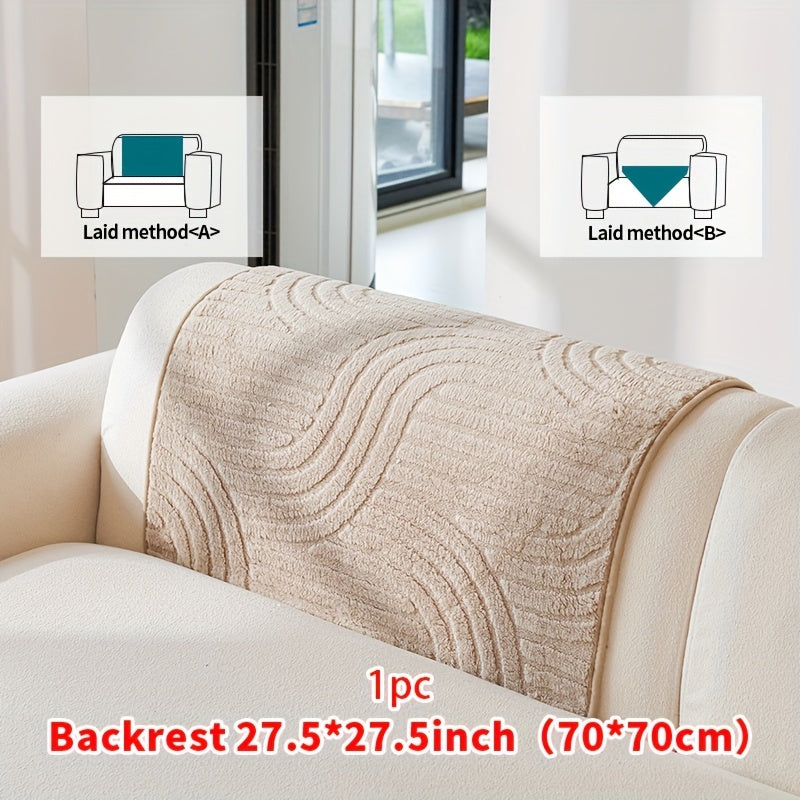 Bohemian Plush Sofa Cushion Cover Christmas Decorative Non-Slip Machine Washable Pet-Friendly All-Season Pillow Cover for Living Room Bedroom Office Home Decor