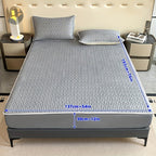 Cooling Stretch Fitted Bed Sheet Soft Breathable Moisture-Wicking Non-Slip Polyester Machine Washable Twin Full Queen King Pink Grey Blue Beige Bedroom Bedding