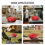Dutch Oven 5QT 6QT 7.5QT Enameled Cast Iron Cookware with Lid Silicone Handles Oven Safe 500°F Bread Baking Stews Roasts Multiple Colors