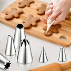 Cake Decorating Kit 236 & 386 Piece Piping Tips Set Stainless Steel Frosting Nozzles with Russian Tips Pastry Bags - Complete Baking Decorating Tools for Beginners