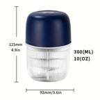 USB Rechargeable Electric Garlic Chopper Mini Portable Food Chopper 6-Blade – Chop Garlic, Ginger, Onion, Chili, Fruits & Meat with One Press | 800mAh Battery