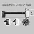 No Drill Telescopic Curtain Rod Adjustable 15.75-196.85in 33mm Extendable Shower Curtain Rod for Large Windows Anti-Slip No Screws