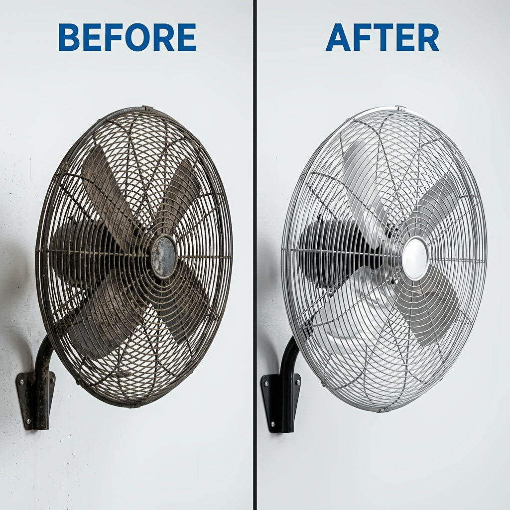 Fan Cleaning Spray Kit with Cleaning Towel 1.69oz – Deep Cleans Blades, Grilles & Motors, Removes Dust, Oil & Grime, Universal for Table, Floor, Ceiling & Tower Fans
