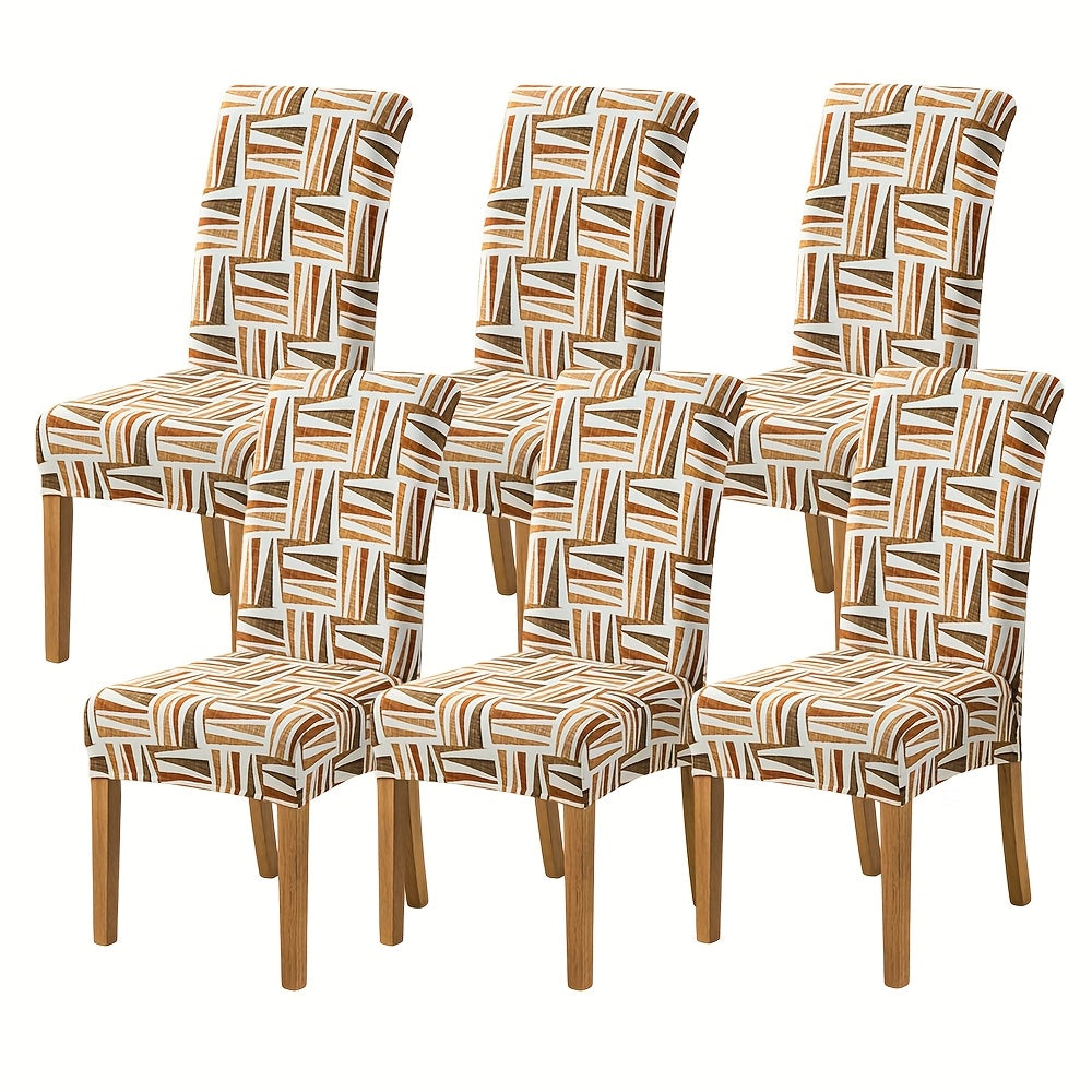 Spandex Stretch Dining Chair Covers Slipcovers Set of 4 & 6 – Removable Washable Parsons Chair Protector for Dining Room, Kitchen, Hotel, Wedding Ceremony, Banquet
