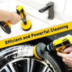 Drill Bit Scrub Brush Set 7 Piece with Cleaning Pads for Bathroom Toilet Kitchen Patio Vehicle Multi-Surface Power Scrubber Attachment Kit