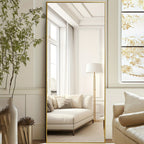 Arched Floor Mirror Full Length 58x18 Inch – Freestanding Leaning or Wall-Mounted Full Body Mirror with Rustproof Stand, Modern Arch Design for Bedroom, Living Room & Cloakroom