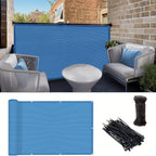 Balcony Privacy Net 3x16ft Fence Cover Mesh Shade Net Windproof Sun Shade Outdoor Screen for Patio Fence Backyard Porch 9 Colors