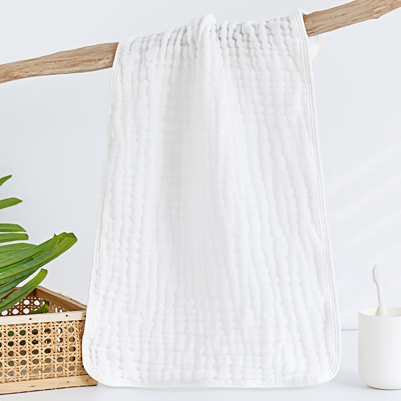 Six-Layer Gauze Cotton Hand Towels 4-Pack – Lightweight Quick-Dry Gingham Towels for Bath, Face, Gym & Spa | 280 GSM Soft Breathable Washcloths