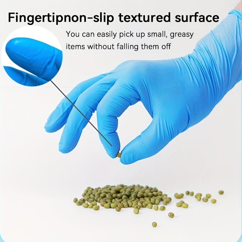 Nitrile Gloves 1000pcs Blue Disposable Powder Free Latex Free S M L XL Protective Gloves for Cleaning Cooking Gardening Food Prep Medical Non-Sterile Bulk Gloves Box Home Kitchen Outdoor Use