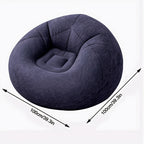 Large Bean Bag Chair Inflatable Lounge Sofa – Soft Comfortable Lazy Seat Tatami Floor Chair for Living Room Office Outdoor Camping, Multiple Colors