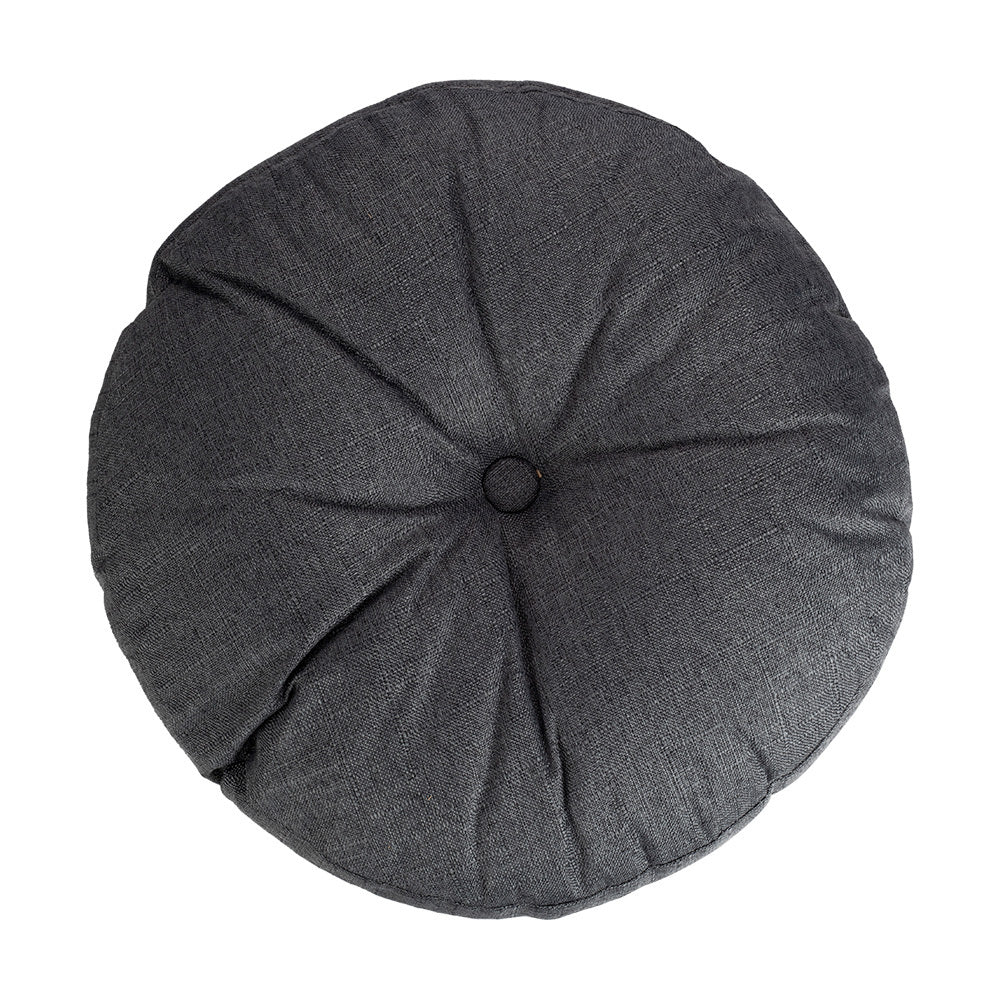 Round Seat Cushion 40x40cm 15cm Thick Firm Futon Meditation Mat Removable Linen Cover Chair Pad for Office Dining Chair Home Decor All Seasons Christmas