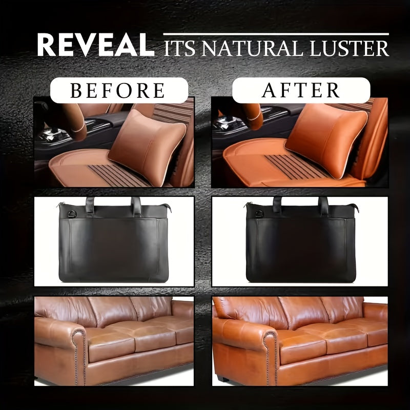 Luxury Leather Bag Cleaner & Polish – Handbag Stain Remover for White Bag Yellowing, Women’s Handbag, Crossbody Bag & Leather Bag Care, Surfactant-Free Leather Cleaning & Maintenance Solution