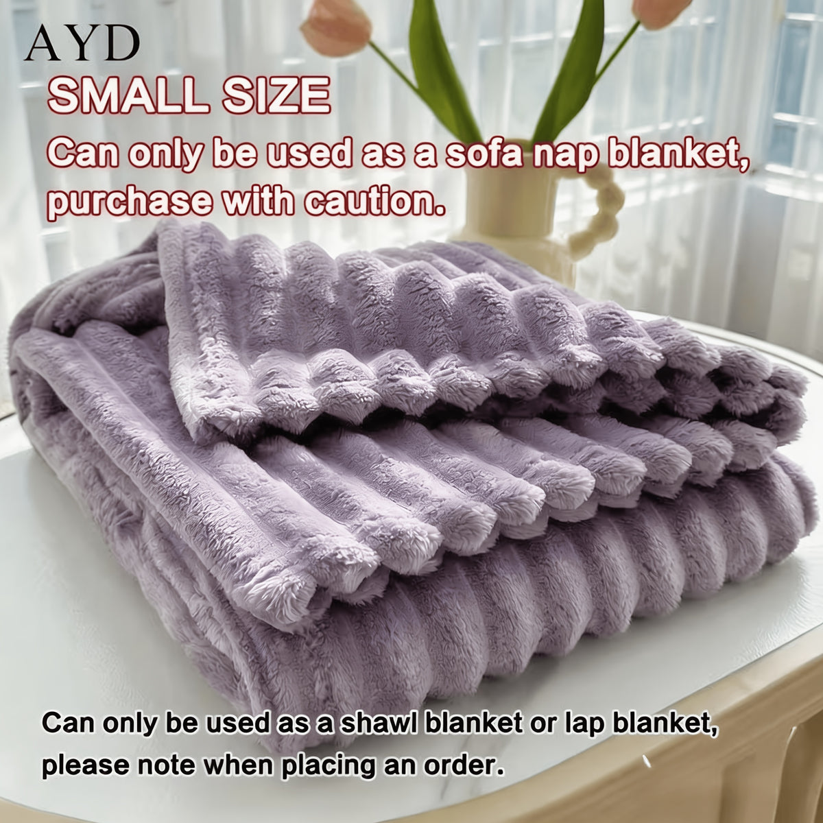 Faux Rabbit Fur Blanket Ultra-Soft Plush Throw for Bed & Couch – Lightweight Cozy Blanket in 8 Colors, Twin to King Size, Safe for Kids & Adults