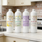 4x Concentrated Liquid Floor Cleaner 500ml - Pet-Friendly, Scented, Cleans & Deodorizes, No Watermarks, Multi-Surface Formula - Lavender, Citrus, Vanilla Lemon & Coconut Scents