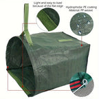 Garden Leaf Bags Reusable 52 Gallon with Handles Waterproof Yard Waste Bag for Fallen Leaves Plant Debris Lawn Clippings Compost 1 or 2 Pack