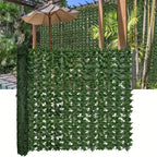 UV Resistant Artificial Ivy Privacy Fence Screen Faux Hedge Wall Panels Fake Ivy Vine Leaf Green Backdrop for Outdoor Garden Patio Balcony Backyard Indoor Decor Multiple Sizes