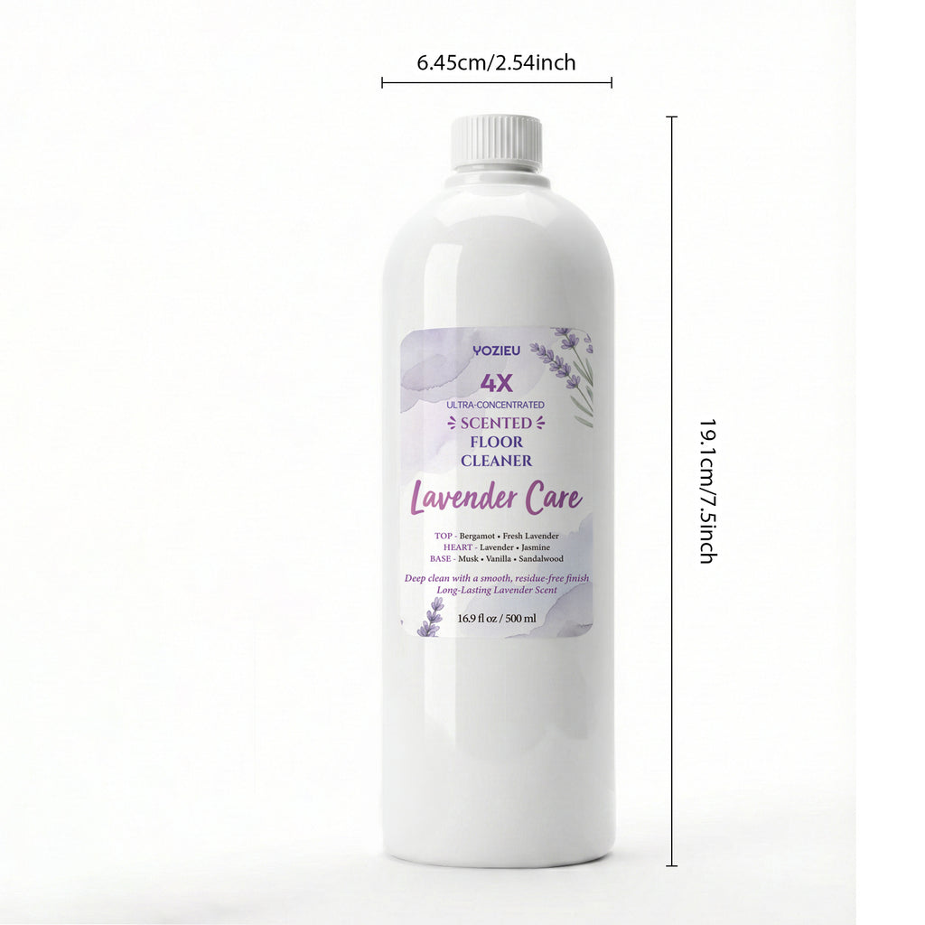 4x Concentrated Liquid Floor Cleaner 500ml - Pet-Friendly, Scented, Cleans & Deodorizes, No Watermarks, Multi-Surface Formula - Lavender, Citrus, Vanilla Lemon & Coconut Scents