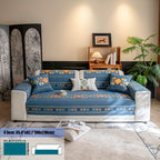 Chenille Bohemian Sofa Slipcover Non-Slip Removable Pet-Friendly Couch Cover 4 Seasons Universal Boho Style 5 Colors Multi-Size