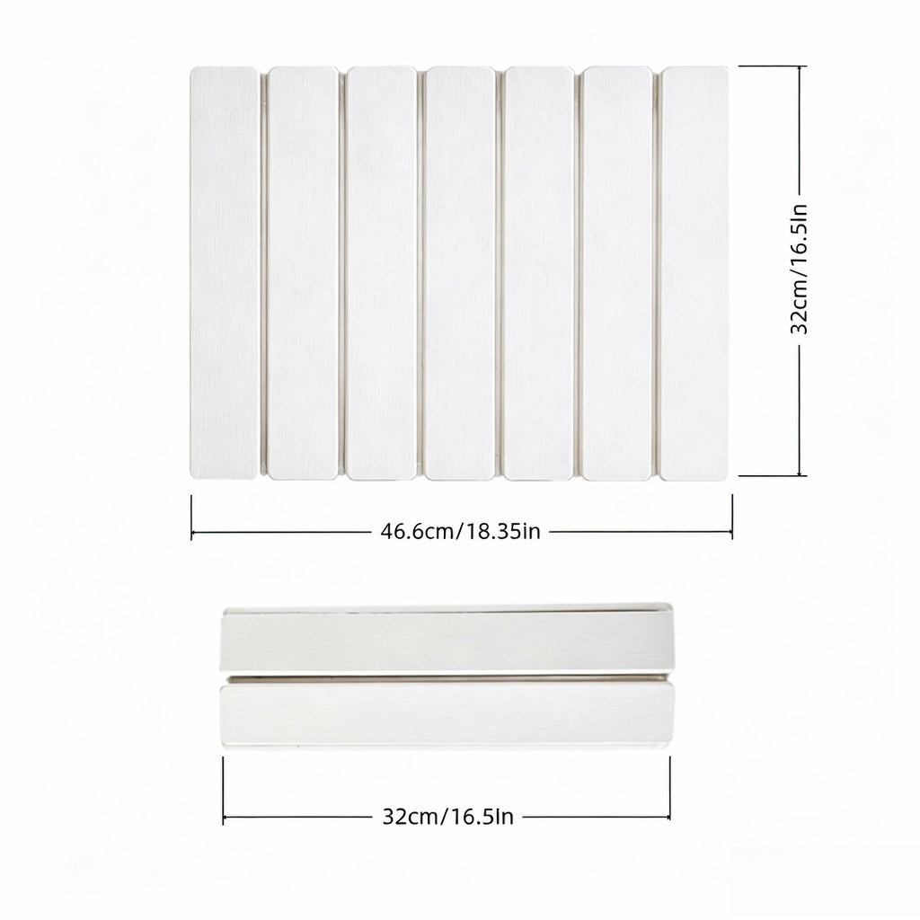 Diatomite Dish Drying Mat Set 7pcs, Super Absorbent Fast-Dry Kitchen Counter Mat, Heat Resistant Trivet & Non-Slip Foldable Stone Texture Mat for Dishes, Sink & Bathroom, Food Safe, Great Gift